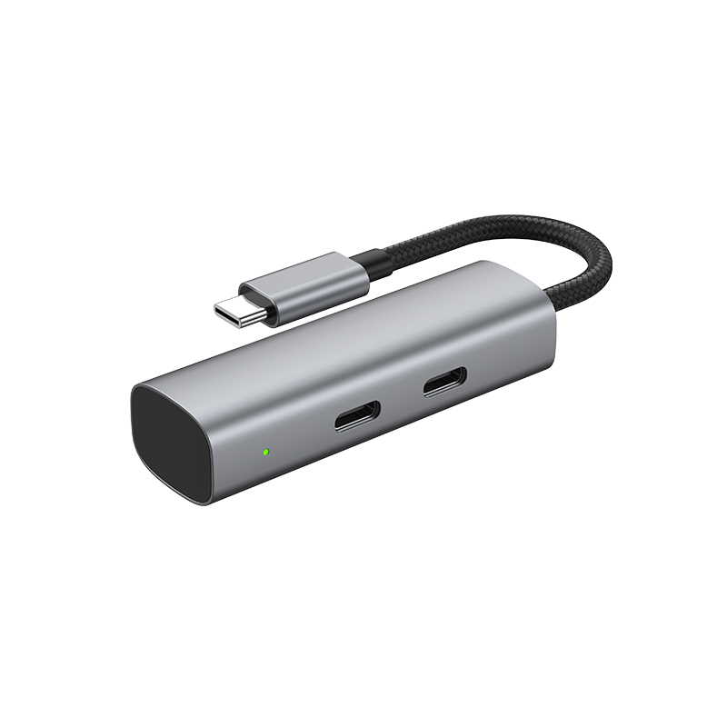 2合1 USB-C3.1铝合金小巧扩展坞
