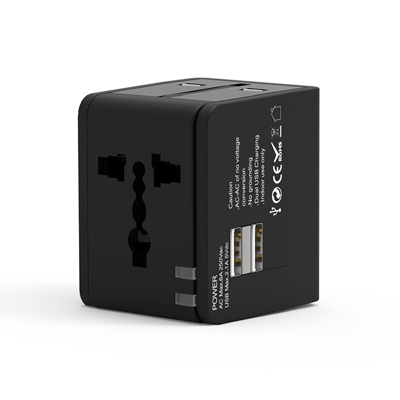 双USB转换插座全球通旅行转换插头