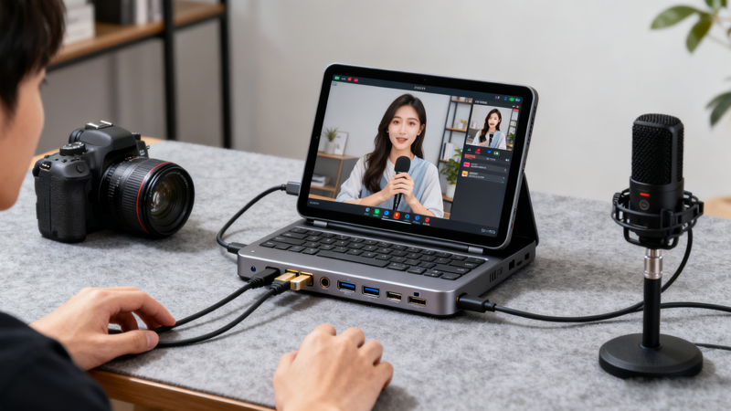 带便携屏的扩展坞