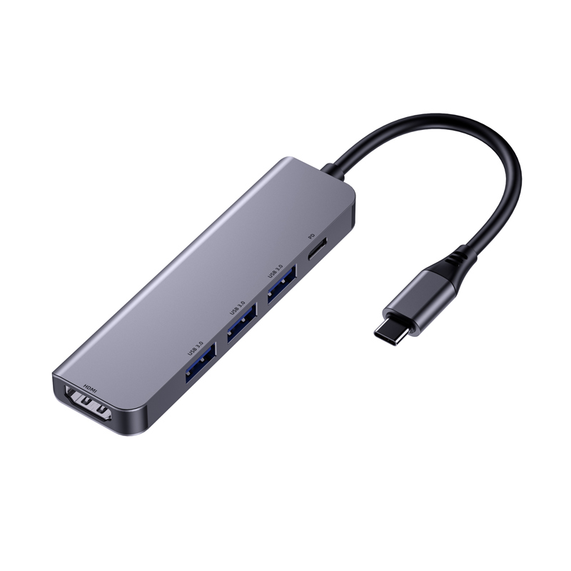 USB3.0多功能接口5合1拓展坞，Type-C转HDMI扩展坞HUB