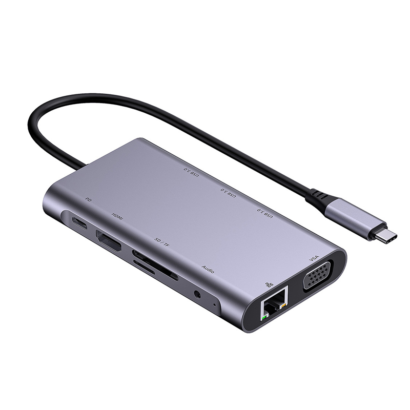 10合1多功能Type-C扩展坞hub转换器 USB3.0+HDMI