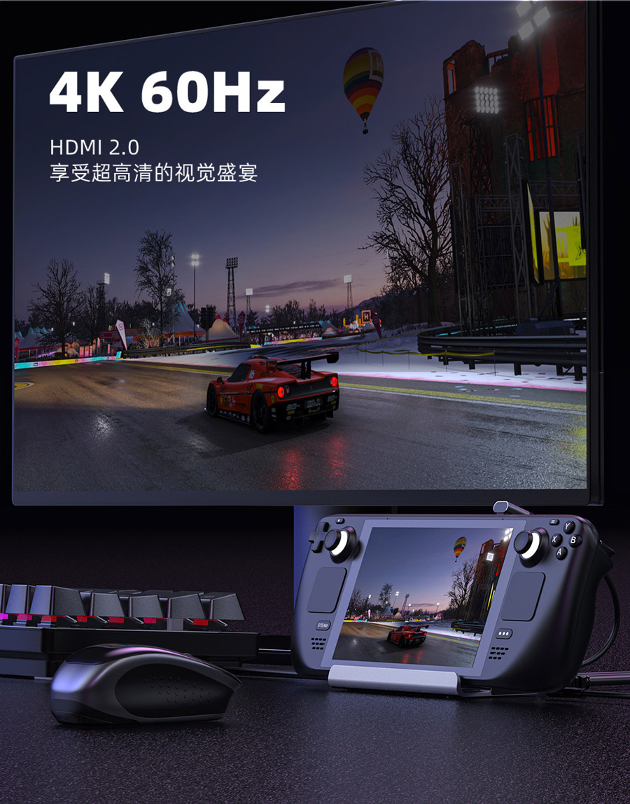 4k 60Hz六合一扩展坞