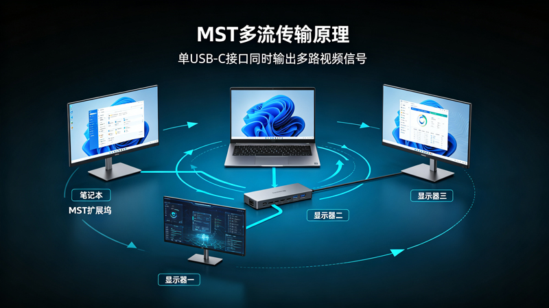 MST多流传输原理，MST扩展坞有什么用？